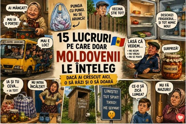 15 lucruri pe care doar moldovenii le înțeleg, restu' lumii poa' să citească de zece ori și tot nu prinde